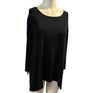 Elegant Black Women's Tunic Top